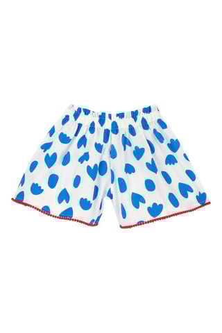 Short - Wit en Kobaltblauw