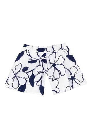 Short - Wit en Marineblauw