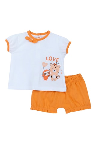 T-shirt en Short - Oranje