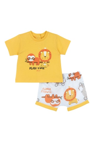 T-shirt en Short - Oranje en Geel