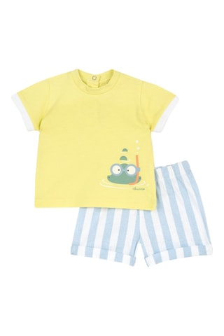 T-shirt en Short - Geel