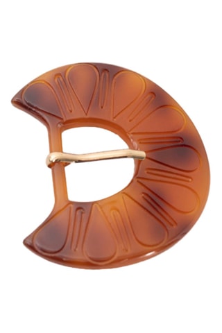 Fibbia ad ardiglione di cintura - Marrone  - One Step