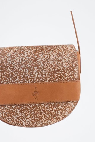 Borsa a tracolla in pelle - Marrone - One Step