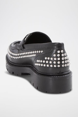 Mocassini in pelle di vitello - Nero - IKKS