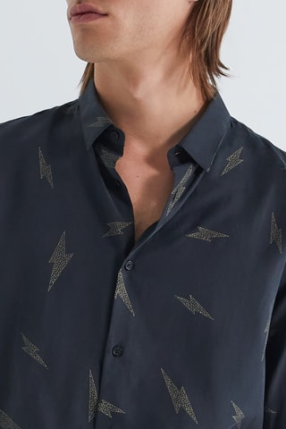 Camicia slim - Nero - IKKS