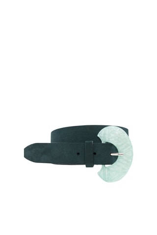 Cintura in pelle - Verde scuro  - One Step