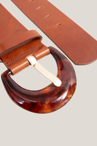 Cintura in pelle - Marrone chiaro