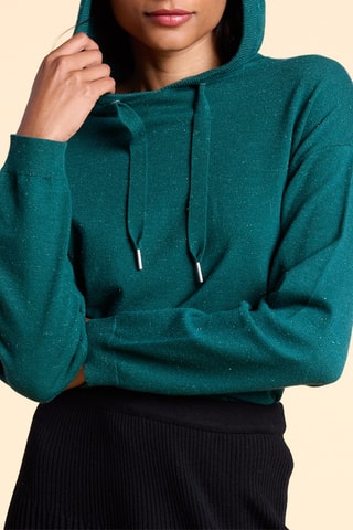 Maglia con cappuccio - Verde