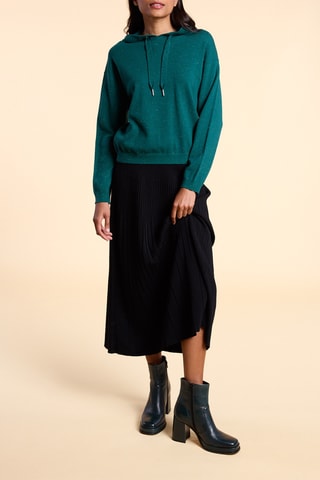 Maglia con cappuccio - Verde