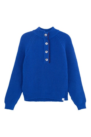 Maglia in mohair - Blu elettrico
