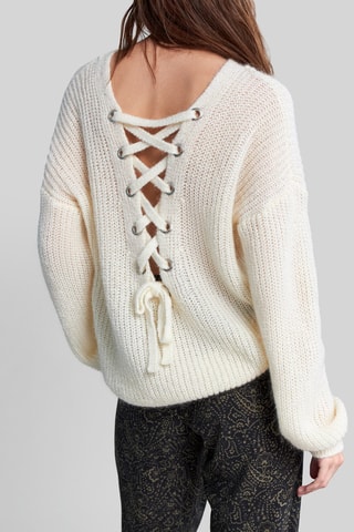 Maglia oversize - Ecrù - IKKS