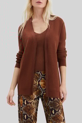 Cardigan e canotta - Marrone - IKKS