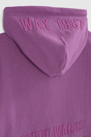 Cardigan con cappuccio - Viola - IKKS