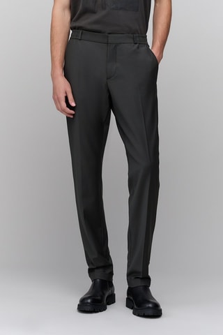 Pantaloni da completo in lana - Verde scuro