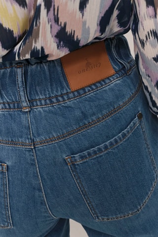 Pantaloni chino a vita alta - Blu  - One Step