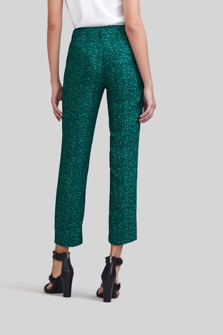 Pantaloni straight a vita alta 7/8 - Verde smeraldo - IKKS