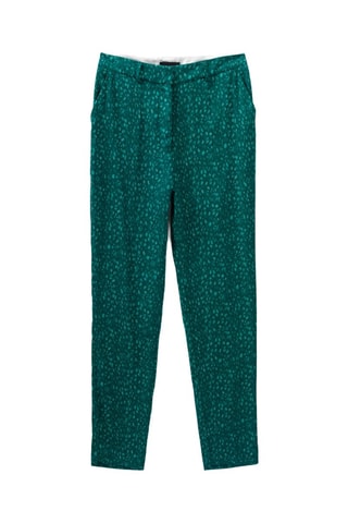 Pantaloni straight a vita alta 7/8 - Verde smeraldo - IKKS