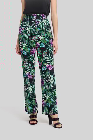 Pantaloni wide legs - Nero - IKKS