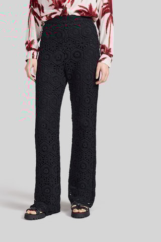 Pantaloni straight a vita alta - Nero - IKKS