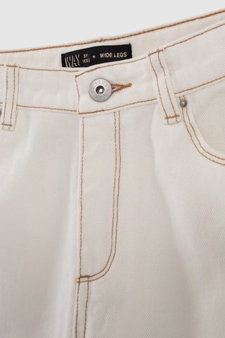 Jeans wide legs - Ecrù - IKKS Junior