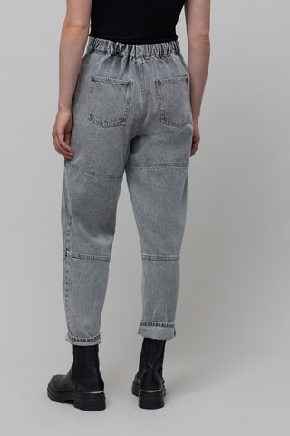 Jeans straight a vita alta - Grigio - IKKS