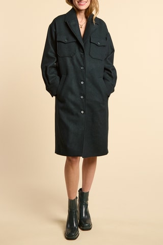 Cappotto in lana - Verde scuro