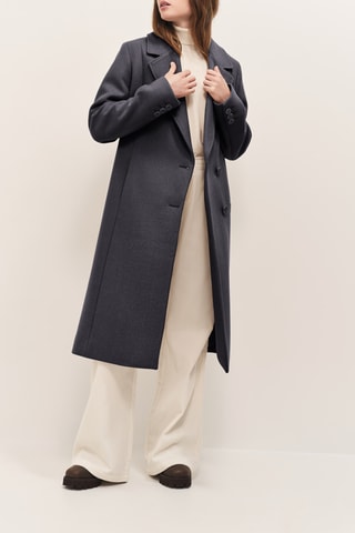 Cappotto in lana - Grigio scuro  - One Step