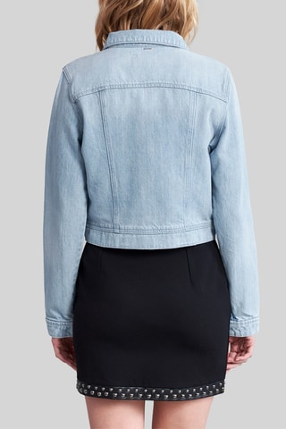 Giacca in jeans e cotone bio - Azzurro - IKKS