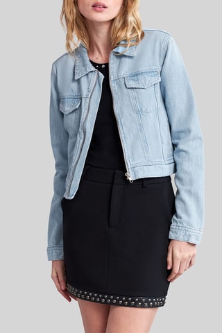 Giacca in jeans e cotone bio - Azzurro - IKKS