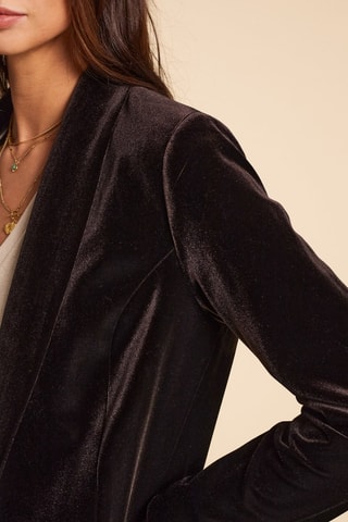 Giacca in velluto - Nero