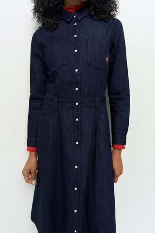 Abito a camicia in jeans - Blu - One Step