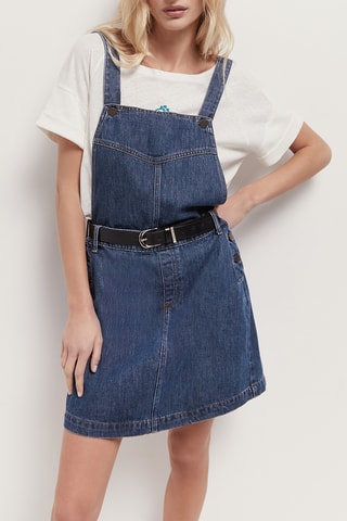 Abito salopette in jeans - Blu - One Step