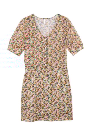 Abito taglio dritto - Rosa e beige - I.Code