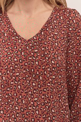 Abito taglio dritto - Rosso mattone  - One Step