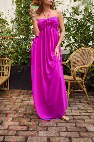 Abito lungo - Fucsia - One Step