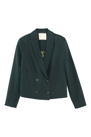 Giacca da completo in lino - Verde - I.Code