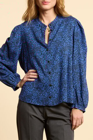 Camicia - Nero e cobalto