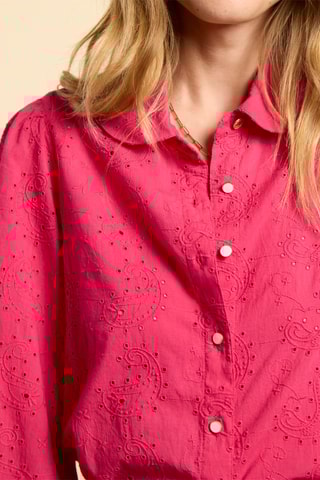 Camicia in sangallo - Fucsia