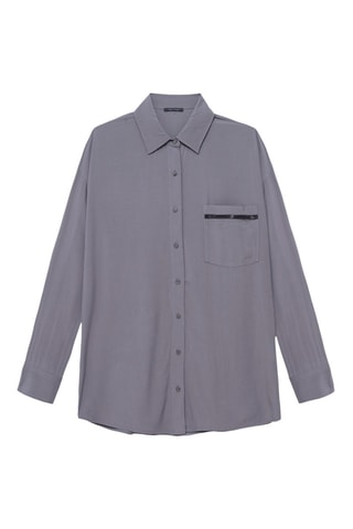 Camicia oversize - Grigio scuro