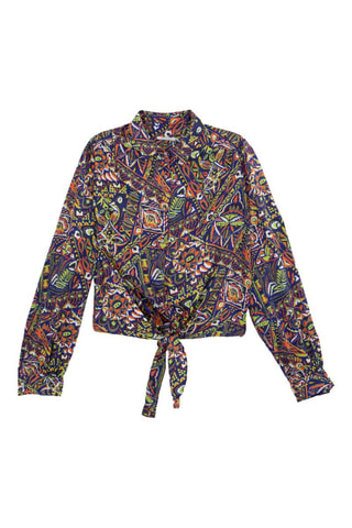 Camicia annodata - Blu - IKKS