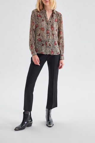 Camicia - Beige e nero