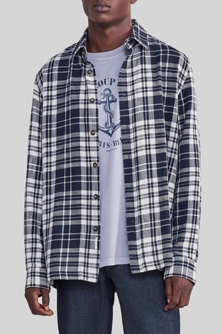 Sovracamicia regular - Blu - IKKS