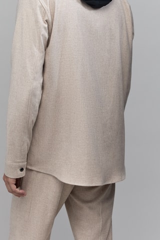 Sovracamicia in lana - Beige - IKKS