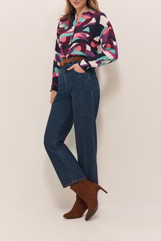 Camicia - Turchese e bordeaux  - One Step