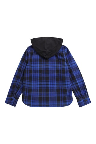 Camicia con cappuccio - Blu elettrico