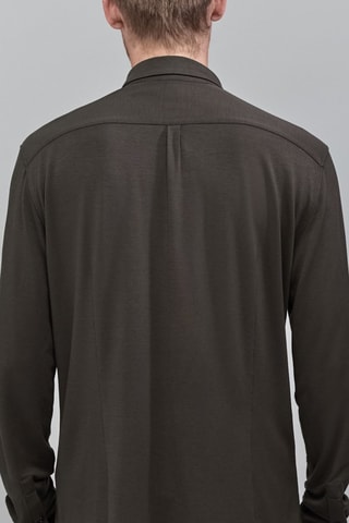 Camicia regular - Verde scuro