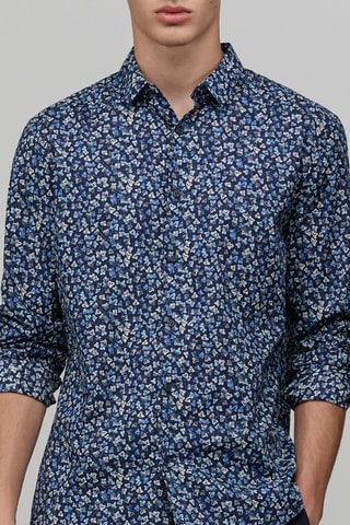 Camicia slim - Indaco