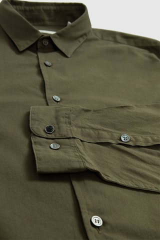 Camicia slim - Kaki - IKKS