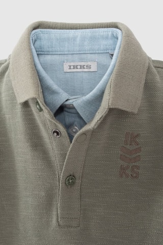 Polo effetto trompe-l’œil - Kaki melange - IKKS Junior