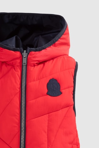 Piumino double face senza maniche con cappuccio - Blu chiaro - IKKS